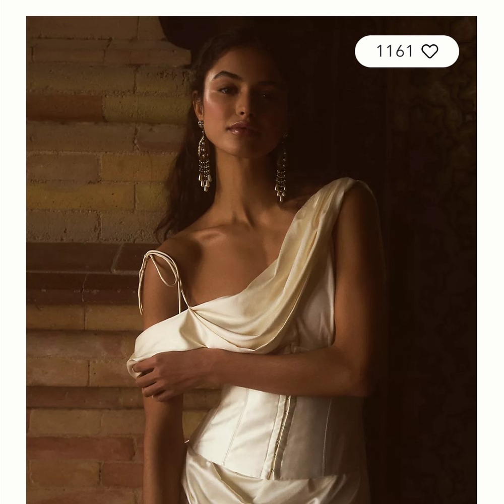 Elegant Cream One-Shoulder Dress